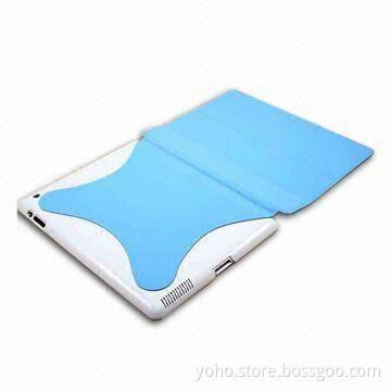 4-foldable Case for iPad 2, with High Toughness, Made of PC, OEM Services are Provided